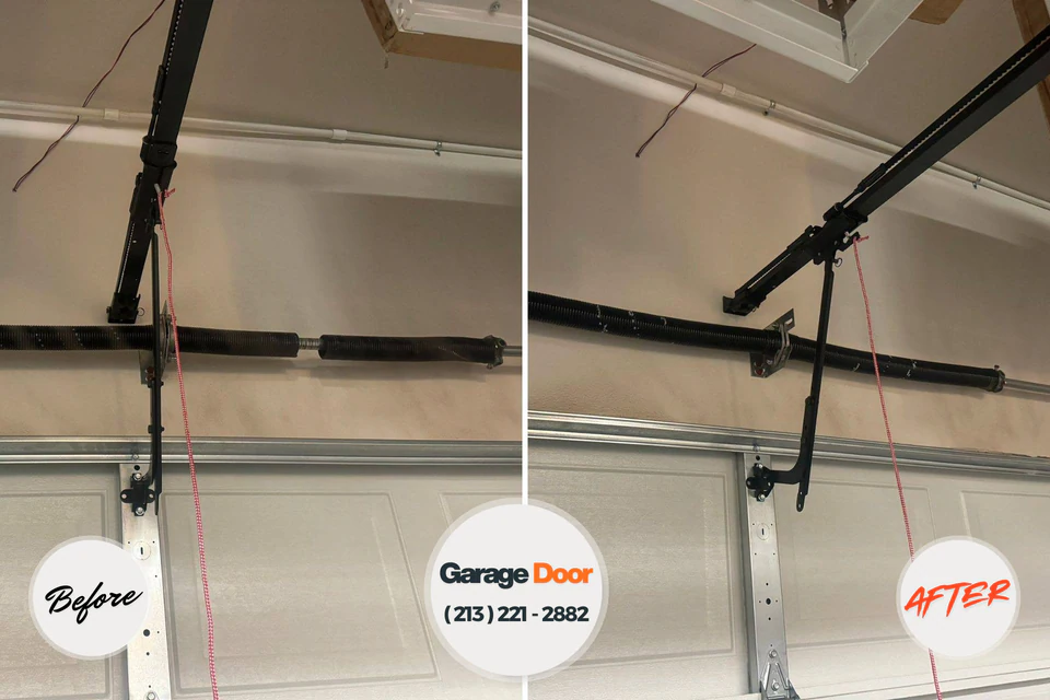 Before and after: garage door repair Cortez, CO